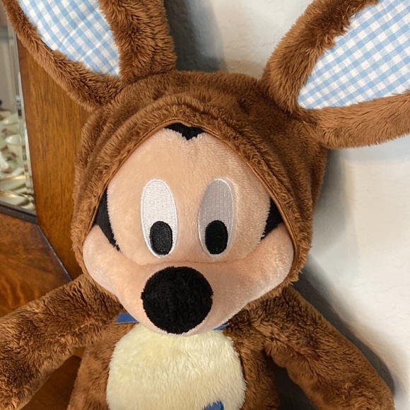 Disney Mickey Mouse Brown Easter Bunny Costume Plush - Picture 2 of 12